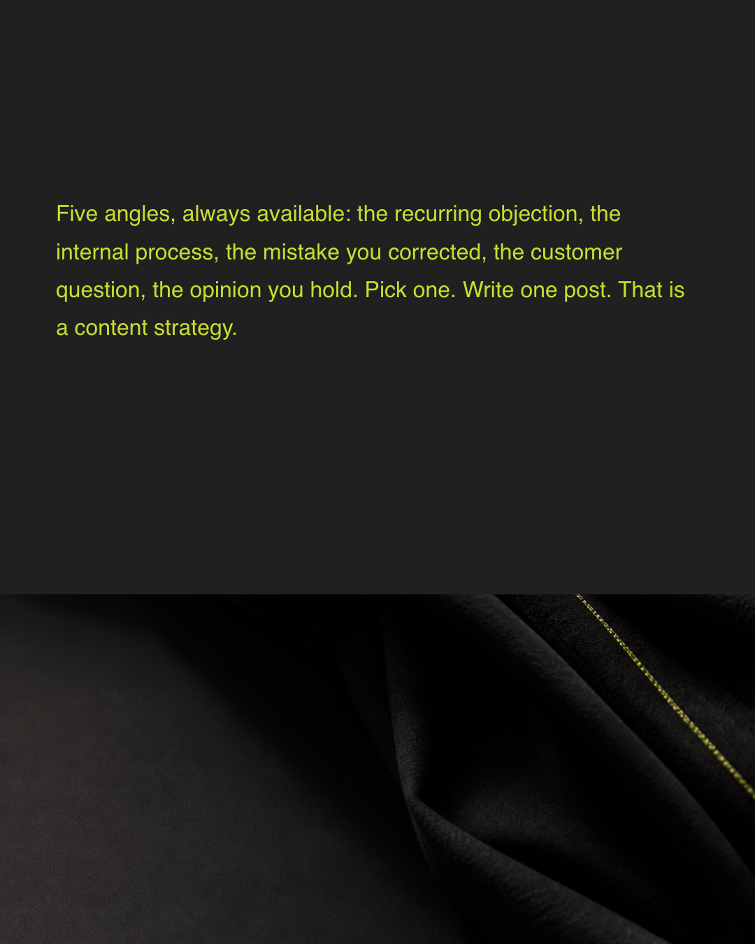 Slide 9 — Evergreen content angles when you have nothing to announce