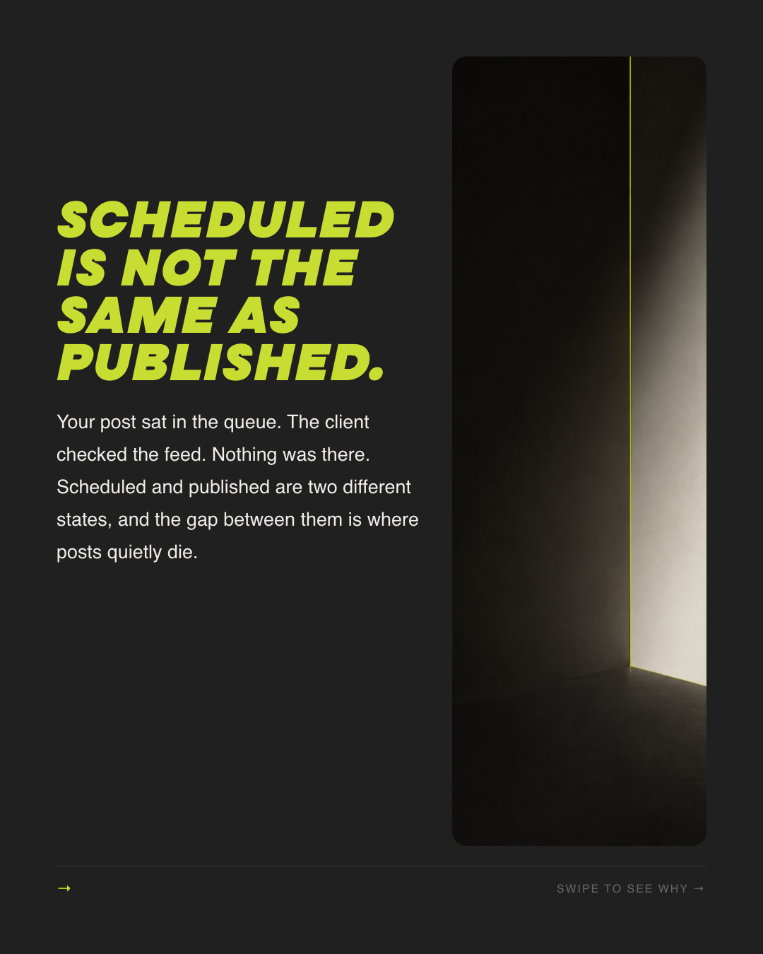 Scheduled vs Published: The Gap Where Posts Die