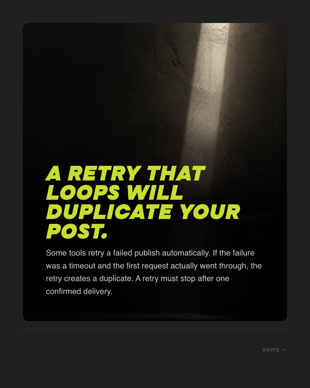 Slide 5 — Scheduled vs Published: The Gap Where Posts Die