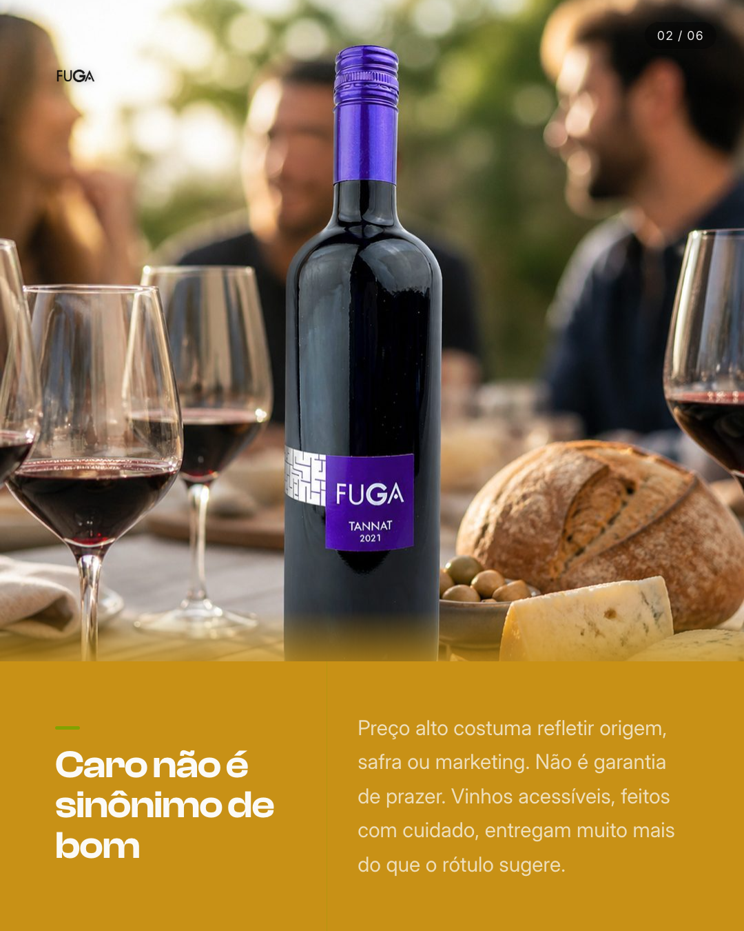 Slide 2 — 3 mitos sobre vinho que travam iniciantes - Fuga