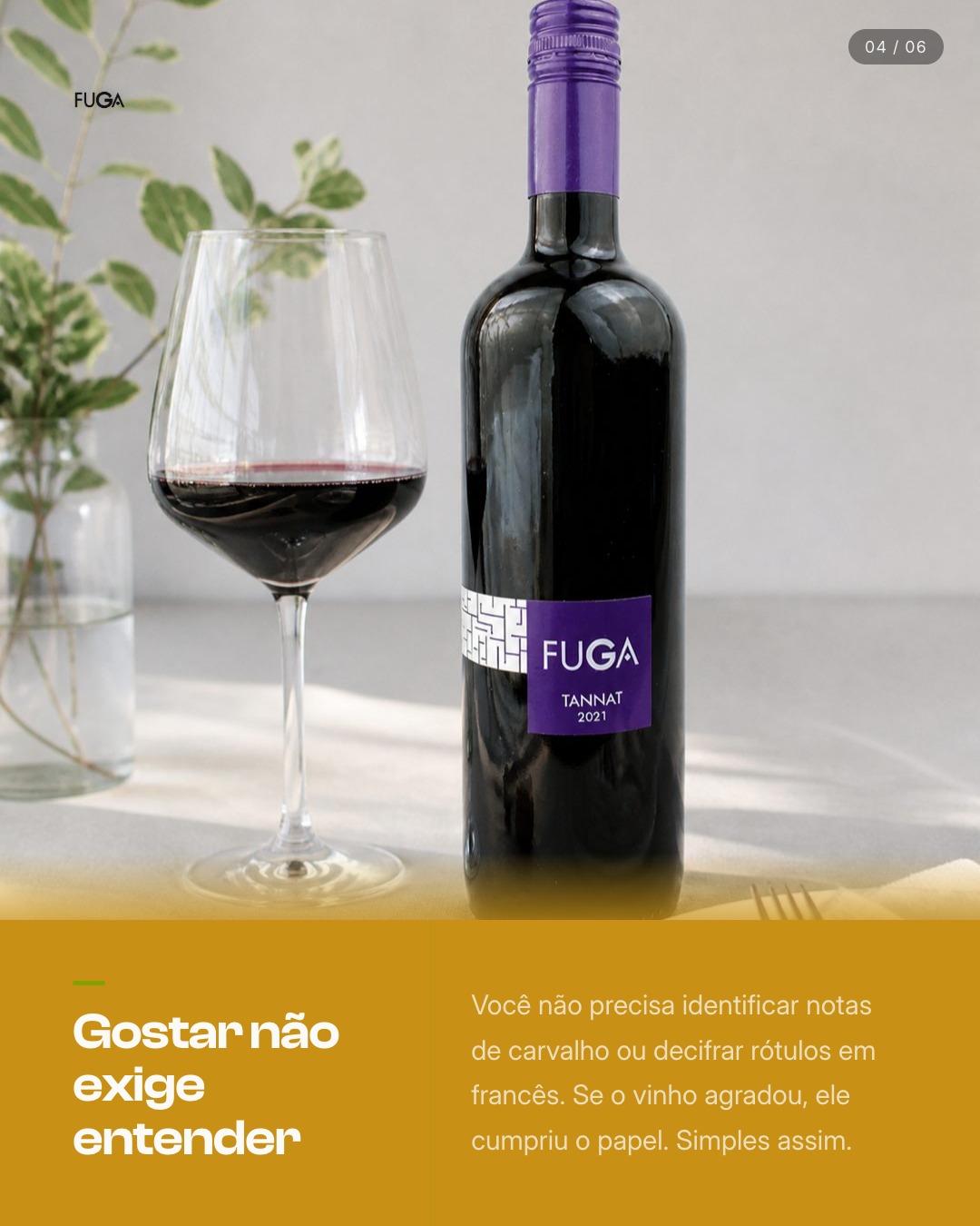 Slide 4 — 3 mitos sobre vinho que travam iniciantes - Fuga