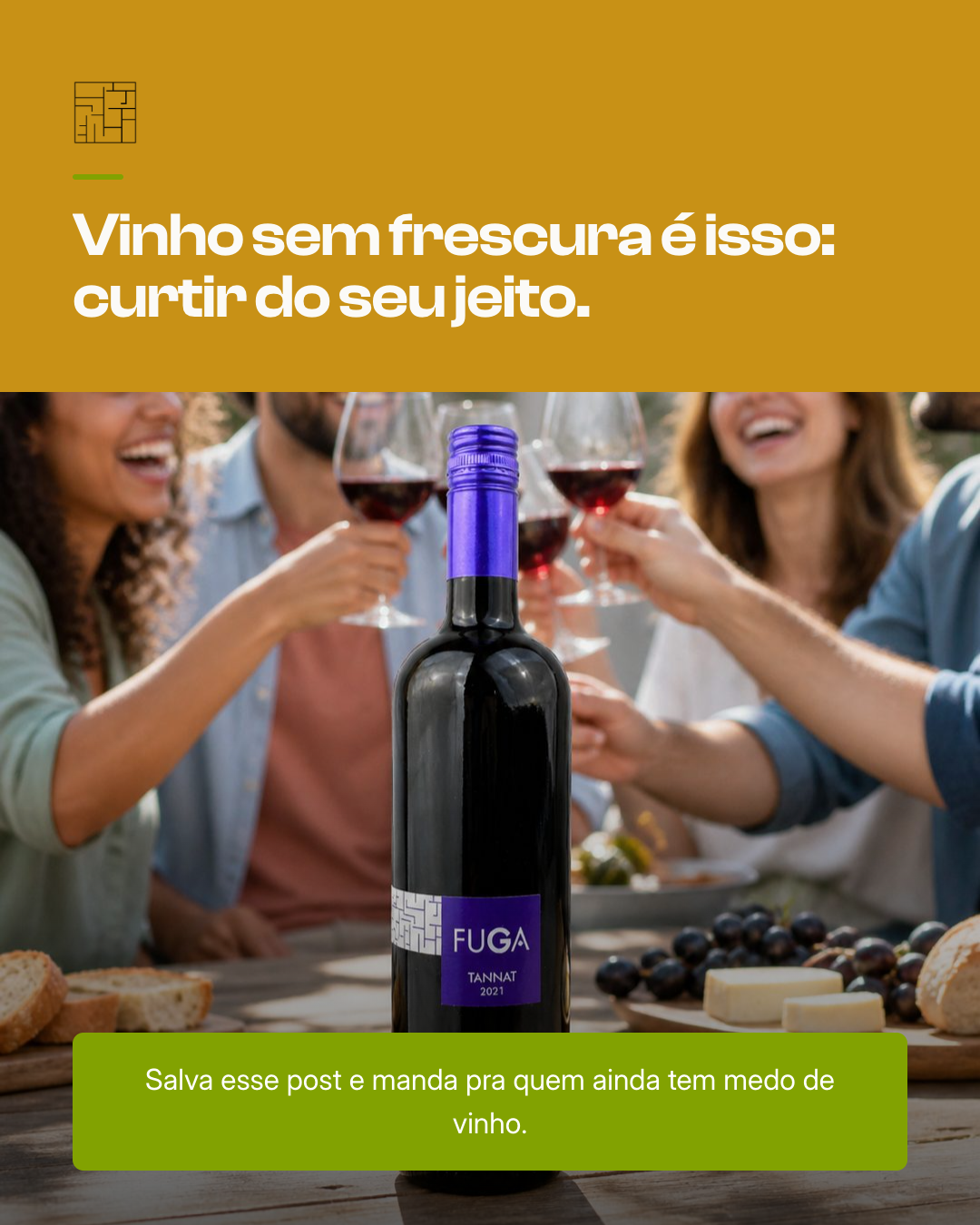Slide 6 — 3 mitos sobre vinho que travam iniciantes - Fuga