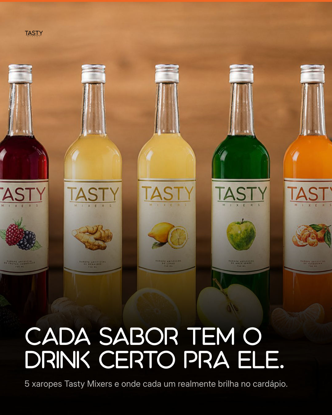 5 sabores Tasty Mixers e onde cada um brilha