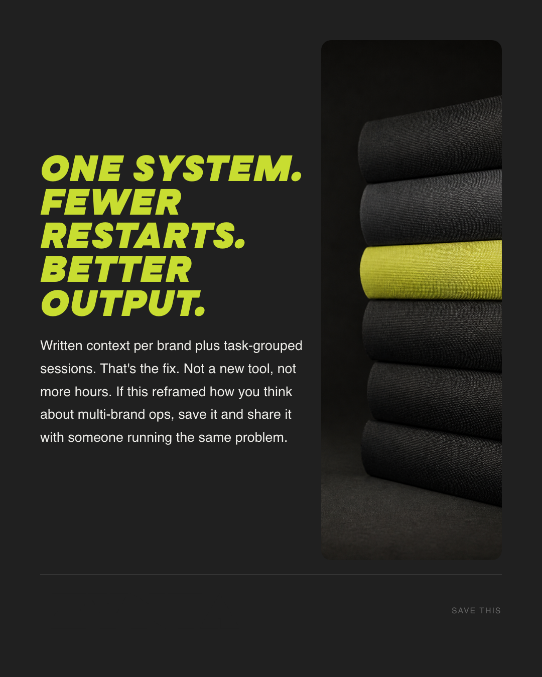 Slide 10 — Context switch is what slows multi-brand ops