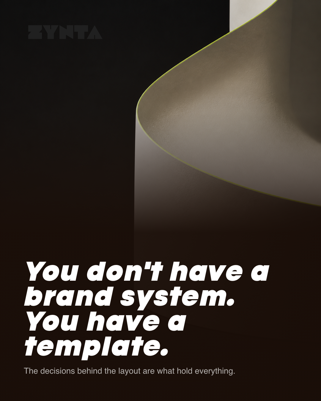 Template vs System: What Holds a Brand Together