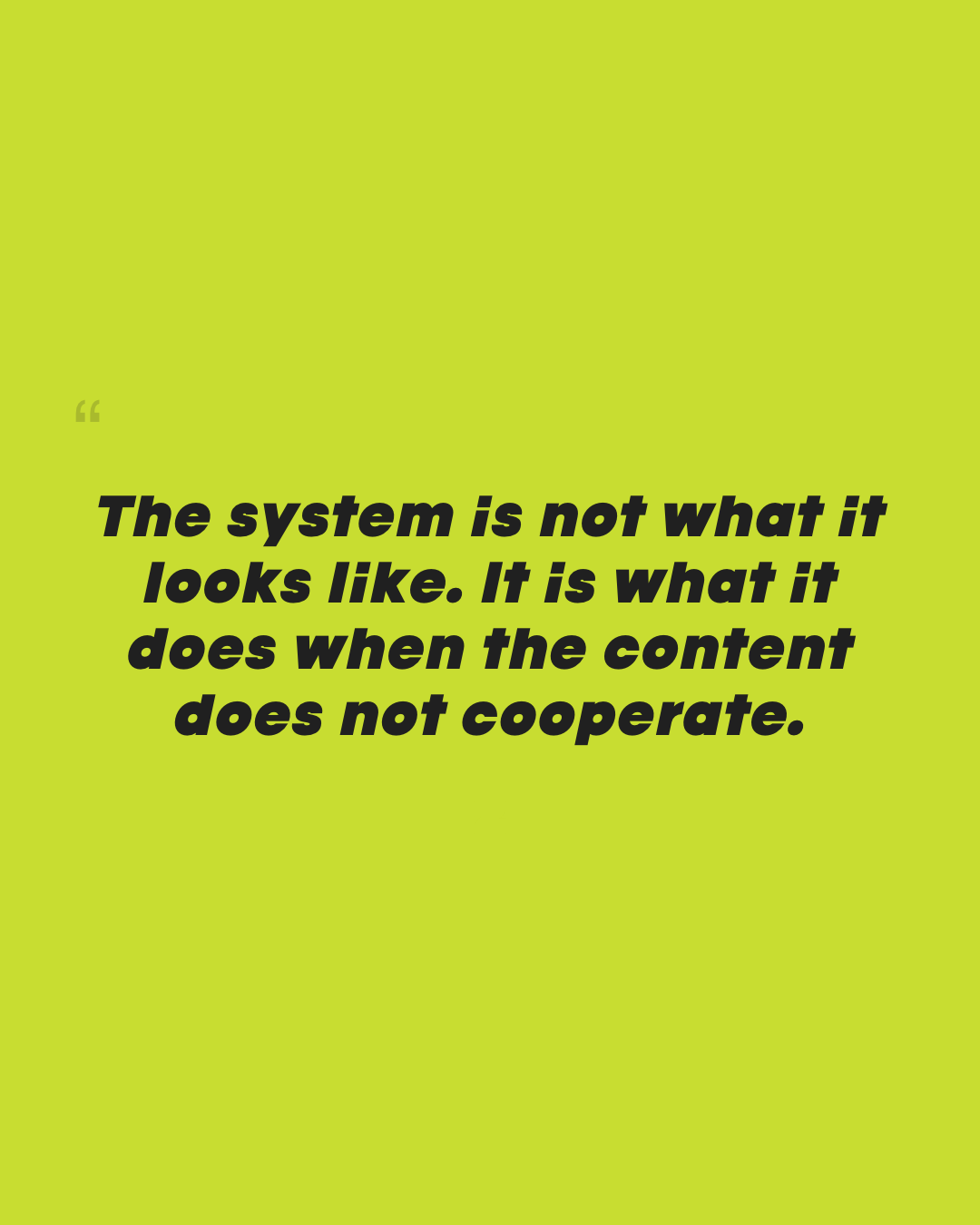 Slide 6 — Template vs System: What Holds a Brand Together