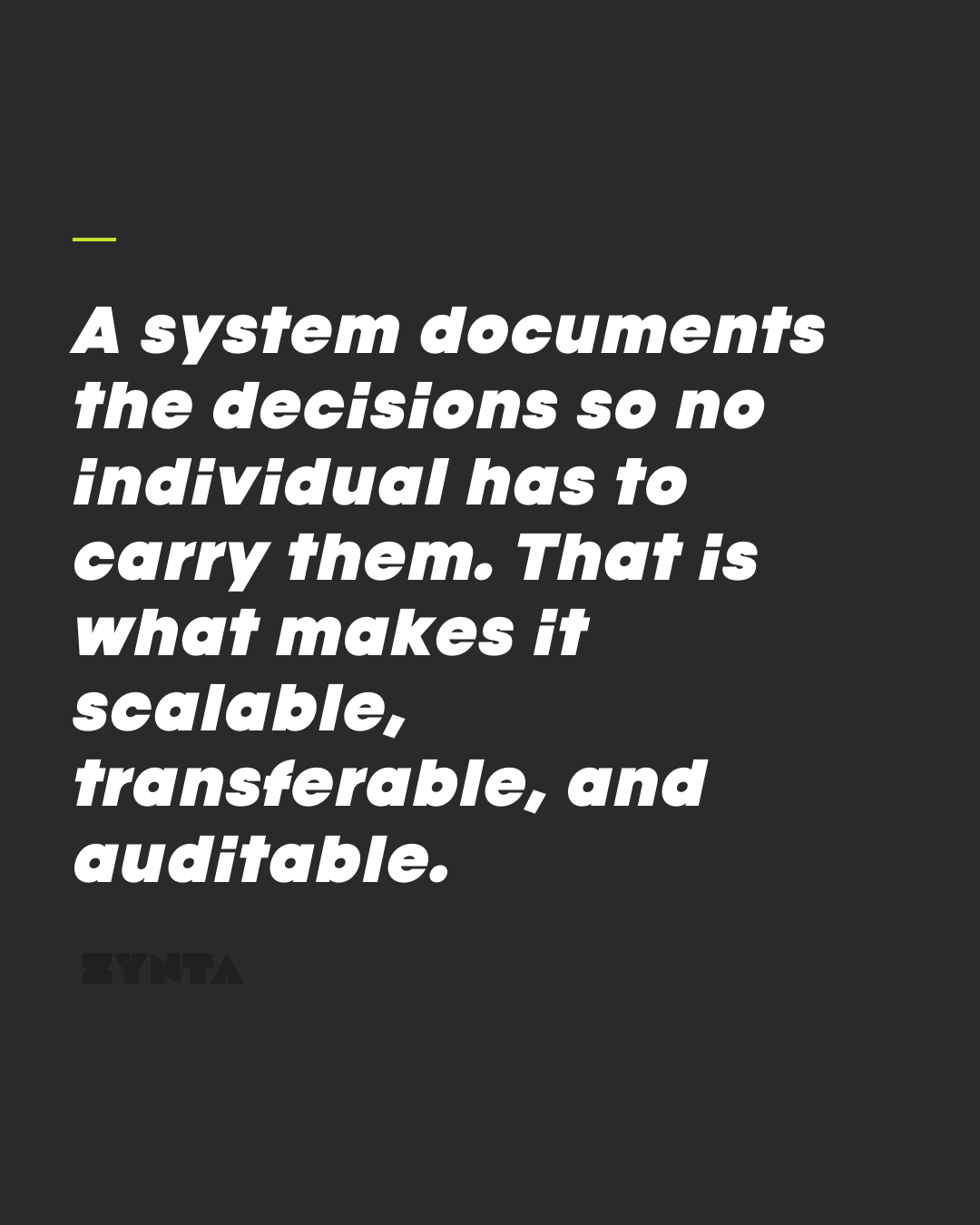 Slide 8 — Template vs System: What Holds a Brand Together